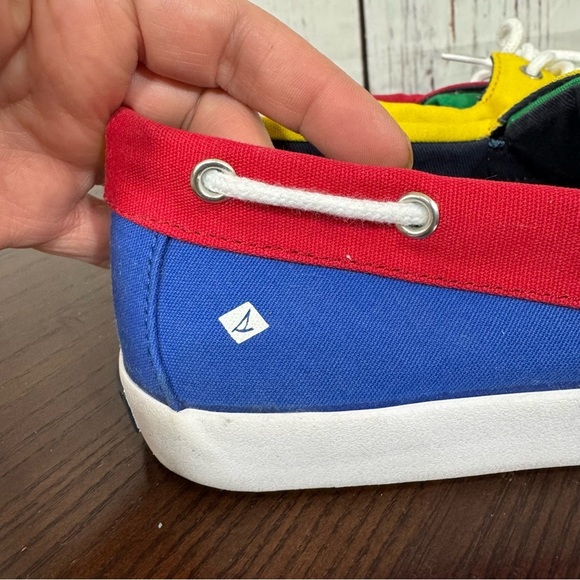 Sperry Top Slider Tuck Multicolor Primary colors block Men’s Boat/Loafer shoes 8 - Picture 7 of 15
